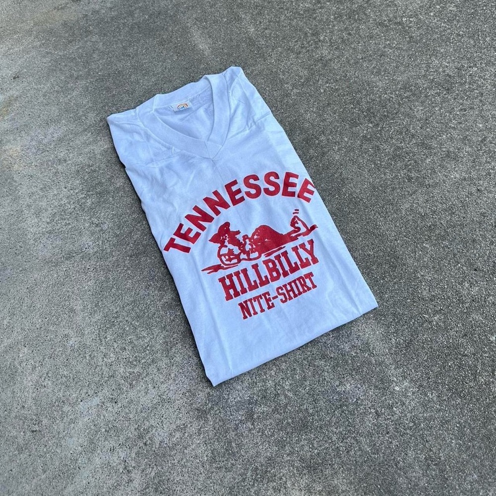Vintage Single Stitch Super Long  Tennessee Hillbilly Nite Shirt